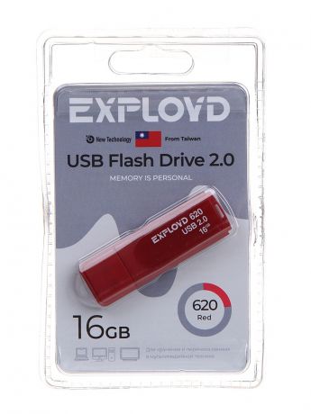 USB Flash Drive 16Gb - Exployd 620 EX-16GB-620-Red