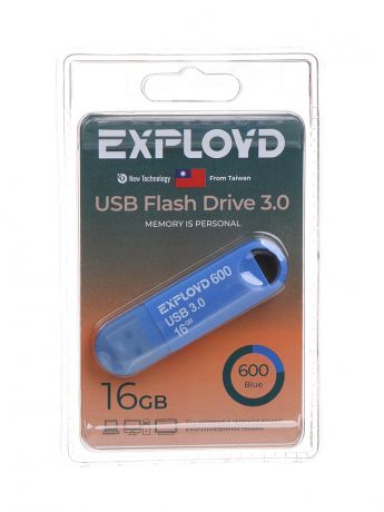 USB Flash Drive 16Gb - Exployd 600 EX-16GB-600-Blue