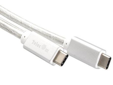 Аксессуар Telecom USB Type-C M - USB Type-C M ver. 3.1 Silver TC420S