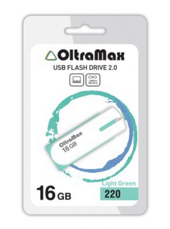USB Flash Drive 16Gb - OltraMax 220 OM-16GB-220-Light Green