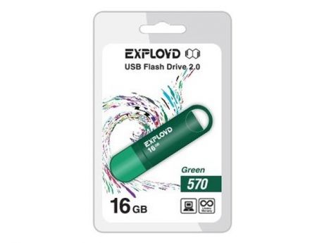 USB Flash Drive EXPLOYD 570 16GB Green