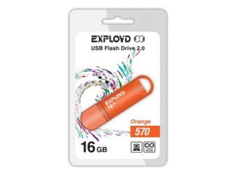 USB Flash Drive EXPLOYD 570 16GB Orange