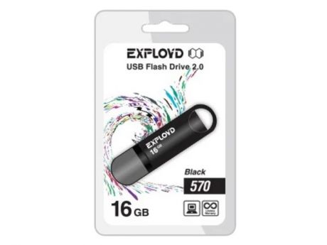 USB Flash Drive EXPLOYD 570 16GB Black