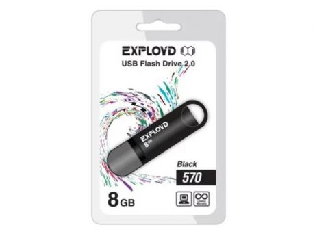 USB Flash Drive EXPLOYD 570 8GB Black