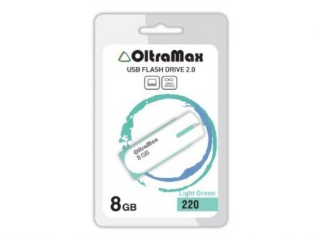 USB Flash Drive OltraMax 220 8GB Light Green