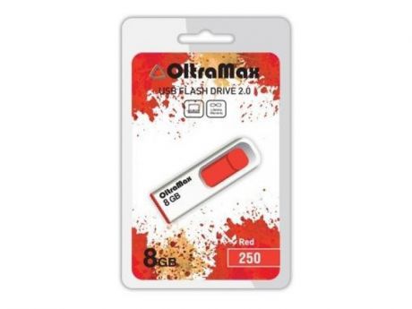 USB Flash Drive 8Gb - OltraMax 250 OM-8GB-250-Red