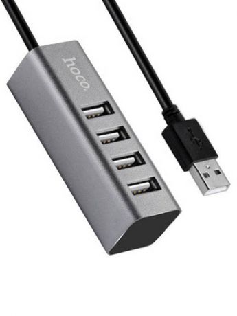 Хаб USB Hoco HB1 4xUSB - Type-C Grey