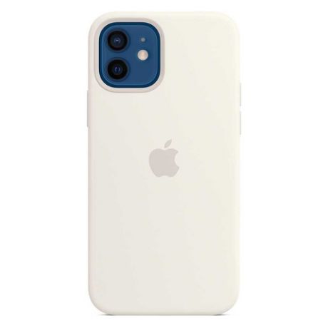 Чехол (клип-кейс) APPLE Silicone Case with MagSafe, для Apple iPhone 12/12 Pro, белый [mhl53ze/a]