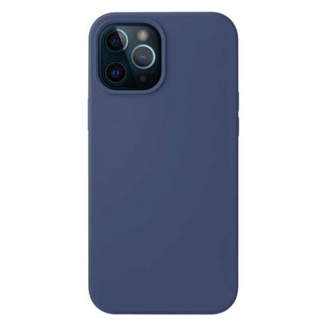 Чехол (клип-кейс) DEPPA Liquid Silicone, для Apple iPhone 12 Pro Max, синий [87717]