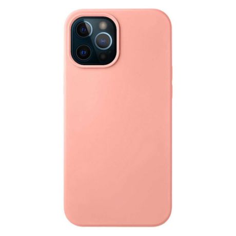 Чехол (клип-кейс) DEPPA Liquid Silicone, для Apple iPhone 12 Pro Max, розовый [87713]