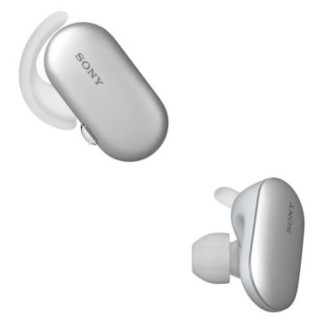 Гарнитура SONY WF-SP900, Bluetooth, вкладыши, белый [wfsp900w.e]