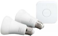 Комплект умного света Philips Hue Starter Kit E27 White, 2 шт + блок управления (929001821619)
