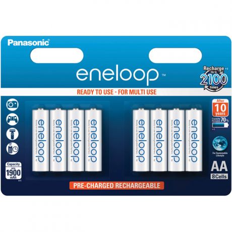 Аккумулятор Panasonic eneloop BK-3MCCE/8BE 1900mAh AA BL8