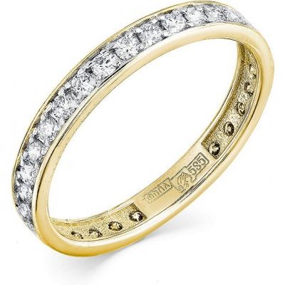 Кольцо с 34 бриллиантами из жёлтого золота