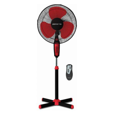 Вентилятор напольный POLARIS PSF 0140RC, красный и черный