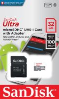 Карта памяти SanDisk Ultra 32GB UHS-I + адаптер (SDSQUNR-032G-GN3MA)