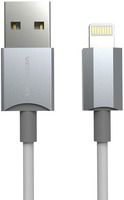 Кабель Vention USB 2.0 AM/Lightning 8M для iPad/iPhone 5 и 6 серии, серебристый (VAI-C02-W100)