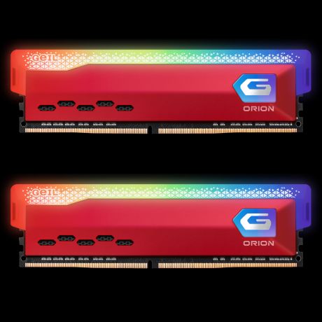 Модуль памяти DIMM 16Gb 2х8Gb DDR4 PC28800 3600MHz Geil Orion RGB Red (GOSR416GB3600C18BDC)