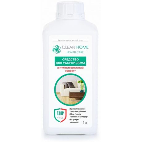 Clean Home Средство для уборки дома Антибактериальный эффект, 1 л.