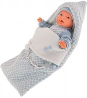 Кукла ANTONIO-JUAN Мерсе в голубом, в конверте, плачет, 27 см (1115B)