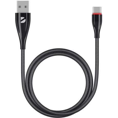 Кабель USB2.0 -Type C 1m черный Deppa (72288) ceramic