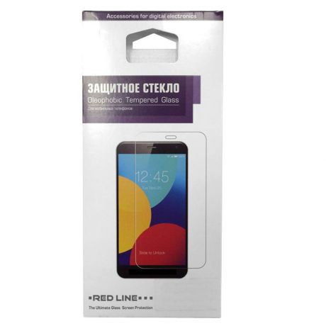 Защитное стекло для Samsung Galaxy A01 SM-A015 Red Line, с черной рамкой