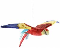 Мягкая игрушка HANSA-CREATION Попугай Ара, красный, летящий, 76 см (3460С)