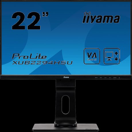 Монитор 22" Iiyama ProLite XUB2294HSU-B1 VA 1920x1080 4ms HDMI, DisplayPort, VGA