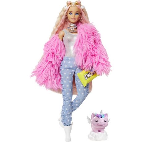 Кукла Mattel Barbie Экстра - Кукла в розовой куртке GRN28