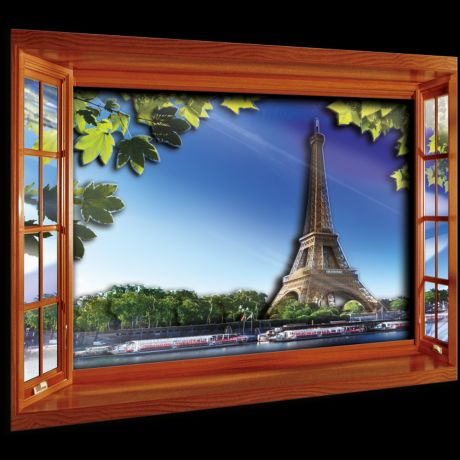 Паззл Vizzle Окно в Париж Эйфелева башня