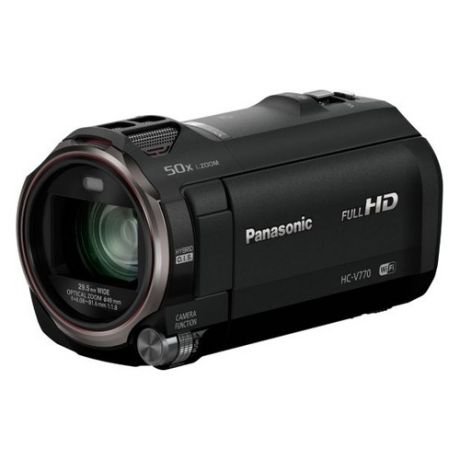 Видеокамера PANASONIC HC-V770EE-K, черный, Flash