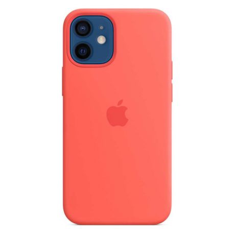 Чехол (клип-кейс) APPLE Silicone Case with MagSafe, для Apple iPhone 12 mini, розовый цитрус [mhkp3ze/a]