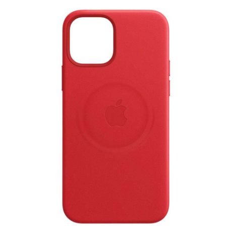 Чехол (клип-кейс) APPLE Leather Case with MagSafe, для Apple iPhone 12/12 Pro, красный [mhkd3ze/a]