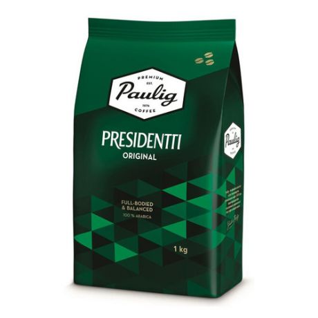 Кофе зерновой PAULIG Presidentti Original, легкая обжарка, 1000 гр [17649]