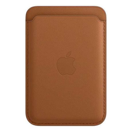 Чехол (футляр) APPLE Leather Wallet with MagSafe, для Apple iPhone 12/12 Pro/12 mini/12 Pro Max, золотисто-коричневый [mhlt3ze/a]