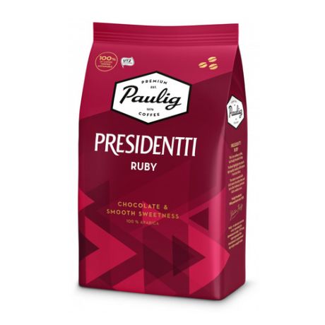 Кофе зерновой PAULIG Presidentti Ruby, средняя обжарка, 1000 гр [17634]