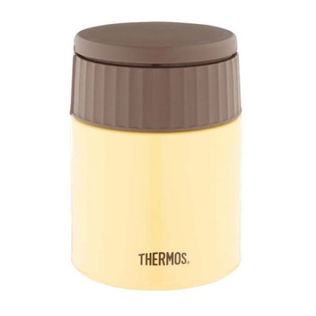 Термос THERMOS JBQ-400-BNN, 0.4л, желтый/ коричневый