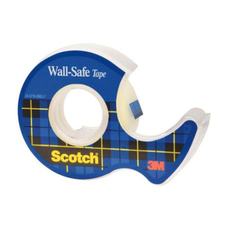 Клейкая лента 3M Scotch Wall-Safe, 19мм, 16.5м, 7100136397 12 шт./кор.