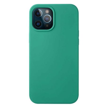 Чехол (клип-кейс) DEPPA Liquid Silicone, для Apple iPhone 12 Pro Max, зеленый [87721]