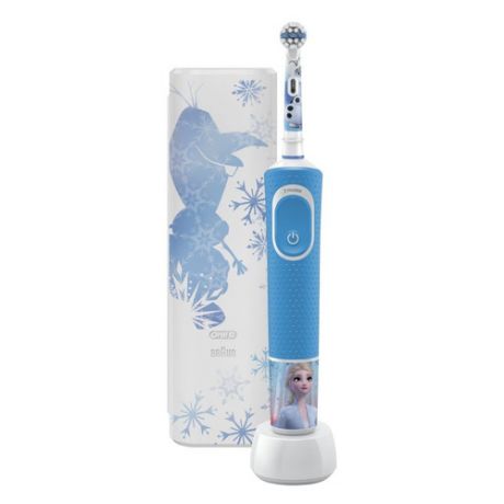 Электрическая зубная щетка ORAL-B Frozen D100.413.2KX, цвет: голубой [80337082]