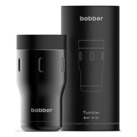 Термокружка BOBBER Tumbler-350, 0.35л, черный
