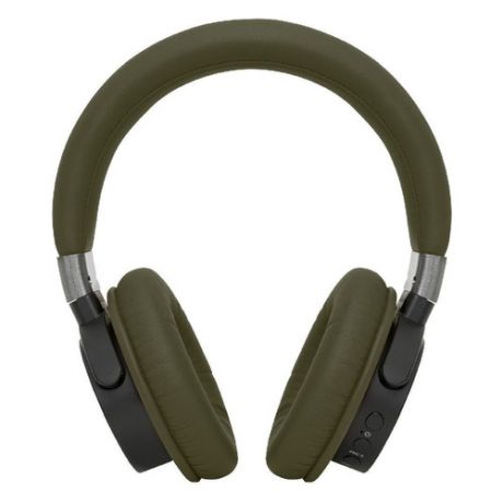 Гарнитура ROMBICA Mysound BH-07, 3.5 мм/Bluetooth, накладные, зеленый/черный [bt-h002]