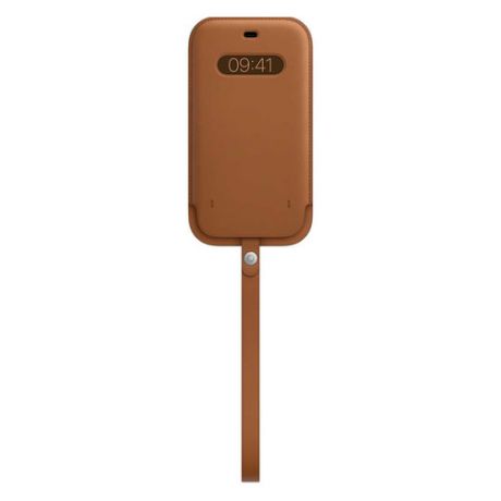Чехол (футляр) APPLE Leather Sleeve with MagSafe, для Apple iPhone 12 Pro Max, золотисто-коричневый [mhyg3ze/a]