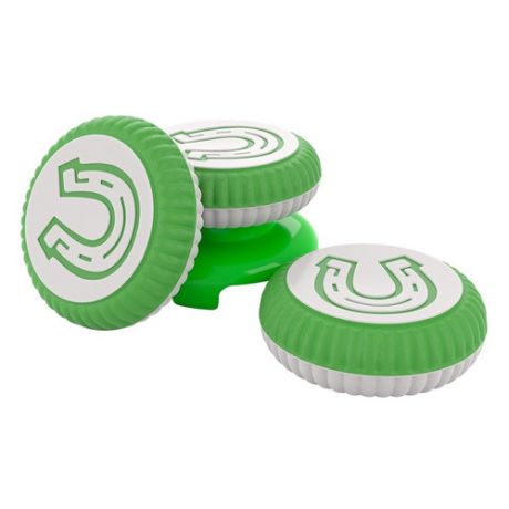 Накладки для кнопок контроллера Rainbo Lucky Buka, для PlayStation 4/5, зеленый/белый