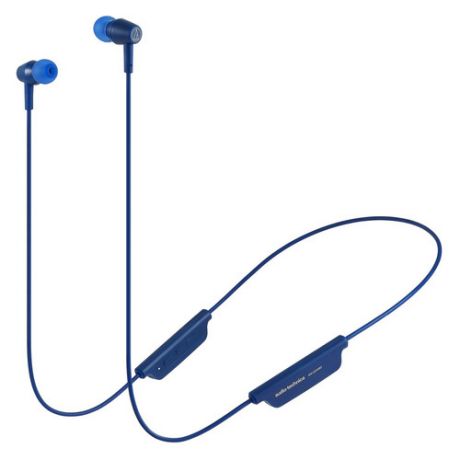 Гарнитура AUDIO-TECHNICA ATH-CLR100BT, Bluetooth, накладные, синий [80000912]