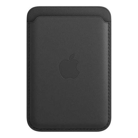 Чехол (футляр) APPLE Leather Wallet with MagSafe, для Apple iPhone 12/12 Pro/12 mini/12 Pro Max, черный [mhlr3ze/a]