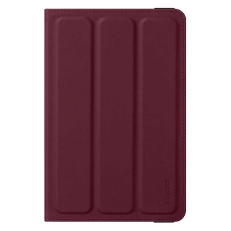 Чехол для планшета DEPPA Wallet Stand, для планшетов 7-8", бордовый [84087]