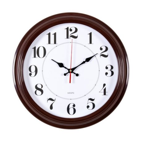 Настенные часы БЮРОКРАТ WALLC-R85P, аналоговые, коричневый