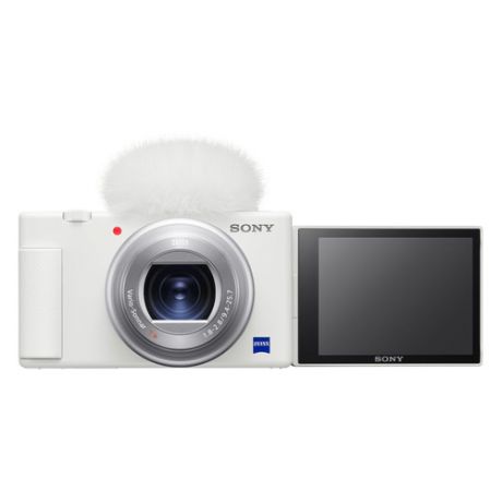 Экшн-камера SONY ZV-1 для ведения видеоблога 4K, WiFi, белый [zv1w.ce3]