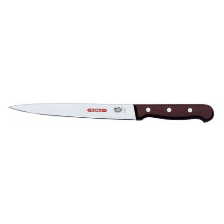 Нож кухонный Victorinox Rosewood (5.3700.16) стальной филейный лезв.160мм прямая заточка коричневый